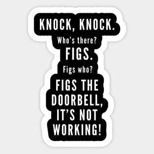 Knock Knock, it's FIGS Sticker